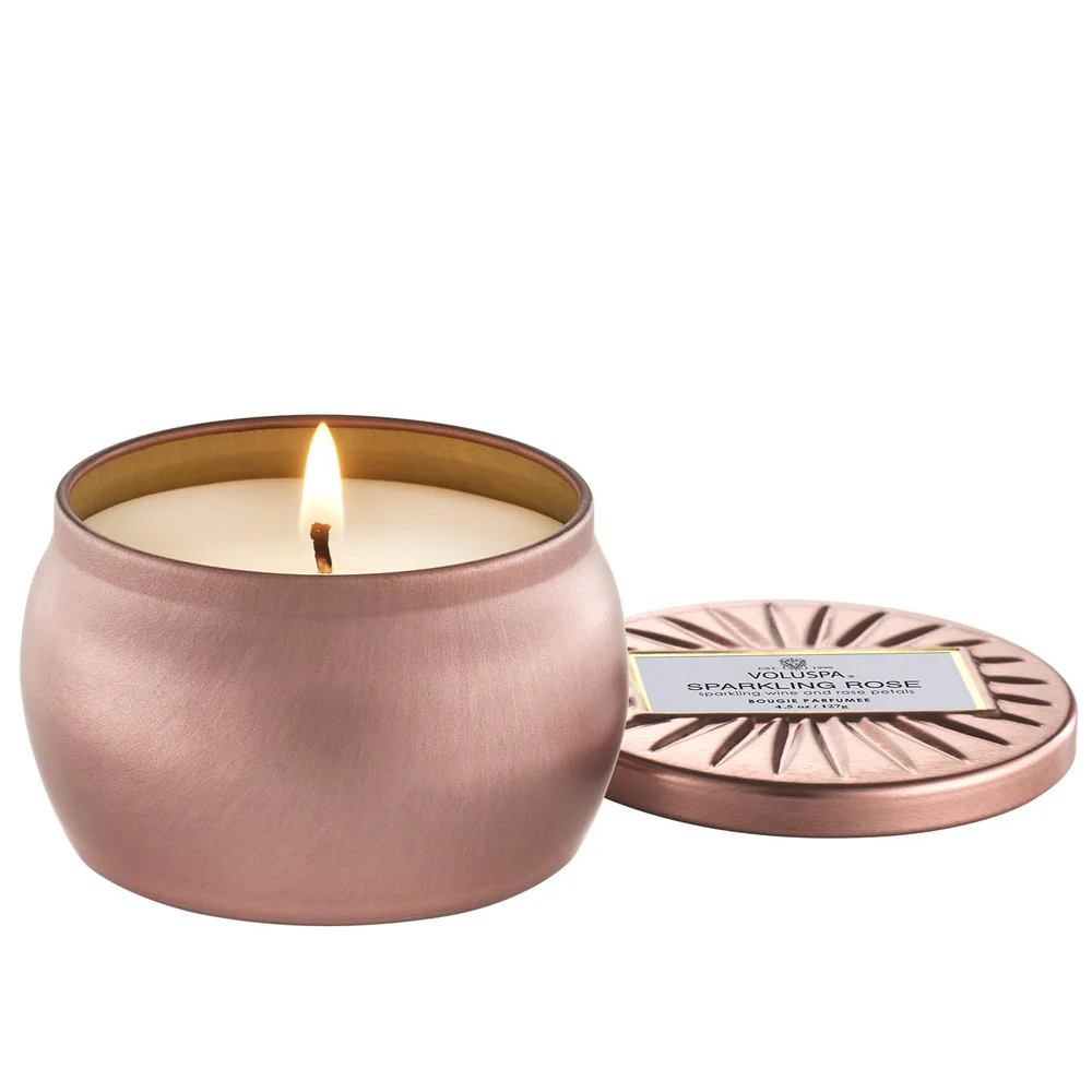 Voluspa - Sparkling Rose Mini Tin Candle